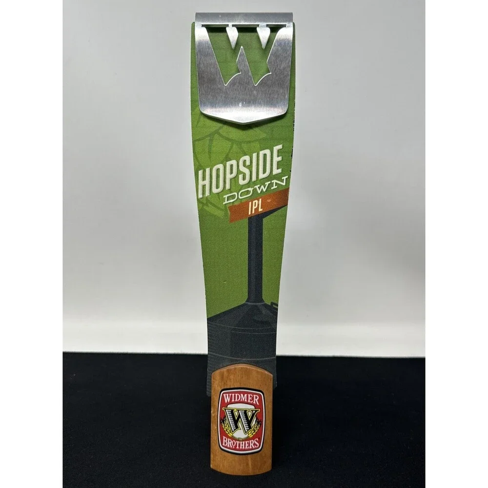 Widmer Brothers Hopside Down IPL 11 Inch Beer Tap Handle Bar Draft Pull Preowned